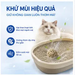 Cát Vệ Sinh Mèo LUNA 9L Vón Cục Siêu Nhanh - Khử Mùi Hiệu Quả - Hương Chanh/Cà Phê/Lavender/Táo