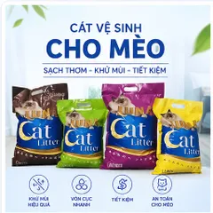 Cát Vệ Sinh Mèo LUNA 9L Vón Cục Siêu Nhanh - Khử Mùi Hiệu Quả - Hương Chanh/Cà Phê/Lavender/Táo