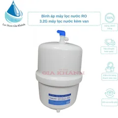 Bình áp nhựa máy lọc nước RO 3.2g kèm van phí 6