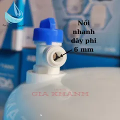 Bình áp nhựa máy lọc nước RO 3.2g kèm van phí 6