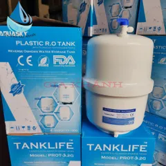 Bình áp nhựa máy lọc nước RO 3.2g kèm van phí 6