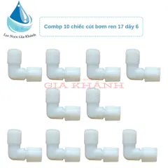 Combo 10 chiếc cút bơm ren 17 dây 6 vặn ren
