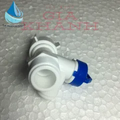 Van chia nước nhựa nối nhanh ren 21, ra dây phi 6 hoặc phi 10