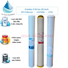 Combo 3 lõi lọc nước sinh hoạt 20 inch