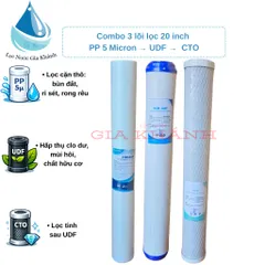 Combo 3 lõi lọc nước sinh hoạt 20 inch