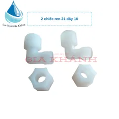 2 chiếc co ren ngoài 17,21 ra ống phi 10