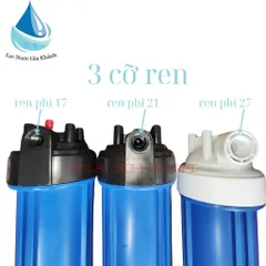 Bộ cốc lọc thô 20 inch kèm lõi bông và 2 cút nước