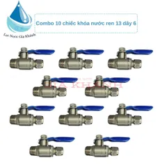 Combo 10 chiếc khóa nước ren 13 dây 6