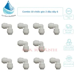 Combo 10 chiếc cút góc 2 đầu dây 6