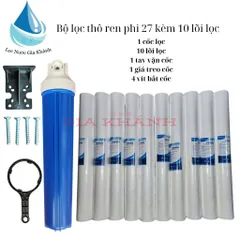 Cốc lọc thô 20 inch kèm 10 lõi lọc