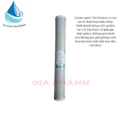 Combo 5 lõi lọc CTO 20 inch, lõi than lưới CTO 20 inch