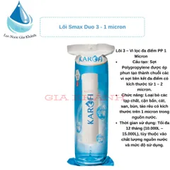 Bộ 4 Lõi Lọc Karofi Smax Duo 1 – 2 – 3 – 4 (Chính Hãng)