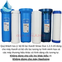 Bộ 3 Lõi Lọc Nước Karofi Smax Duo 1-2-3 Chính Hãng – Lõi PP 5 Micron, Lõi OCB Than Hoạt Tính, Lõi PP 1 Micron