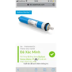 [CHÍNH HÃNG] Màng Lọc Nước RO số 4 (DOW Filmtec USA - DuPont Filtec USA)