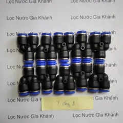 10 Khớp nối nhanh,chữ T, Y, góc,nối thẳng Nhựa PE cao cấp-Size 8mm phun sương
