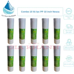 Combo 10 lõi lọc nước 10 inch Nesca