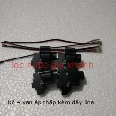 combo 4 van áp thấp, áp cao máy lọc nước
