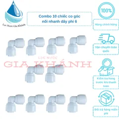 10 chiếc cút góc nối nhanh dây 6mm