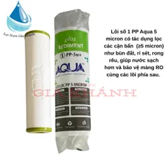 Combo 5 lõi lọc số 1 aqua pp 5 micron