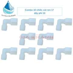Combo 10 cút ren 17, 21 ra ống dây phi 10