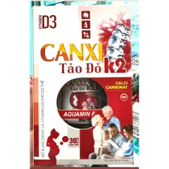 Vitamin D3 canxi tảo đỏ K2 BỔ SUNG CANXI, chống còi xương, loãng xương cho xương và răng chắc khỏe 