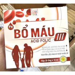 Fe bổ máu Acid Folic III bổ sung sắt và acid folic, giảm thiếu máu do thiếu sắt