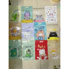 Túi Zip 15x23 Hoạt Hình cute đựng bánh kẹo, đồ cá nhân họa tiết dễ thương