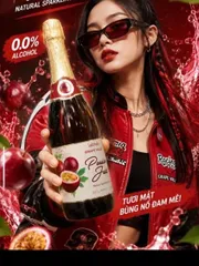 Nước Trái Cây Ladofoods - Nước Chanh Dây Có Ga Grape Valley 750mil