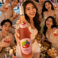Vivazz Sangria Light -Rựu Trái Cây Rose - Chai 750mil