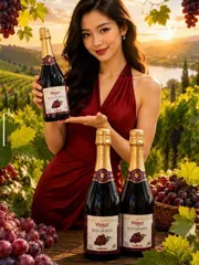 Nước Trái Cây Có Ga Vivazz (Nho Tím ) - Vivazz 750mil