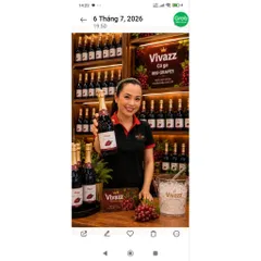 Nước Trái Cây Có Ga Vivazz Red Grapes - Nước Nho Có Ga Vivazz 750mil