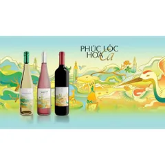 Bộ Quà Tặng 3 Chai Vang Đà Lạt - Phúc Lộc Hoà Ca Light