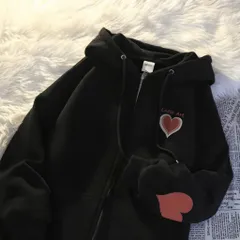 Áo Hoodie Zip Nữ , Áo Khoác Nỉ Có Mũ In Trái Tim Đỏ Chất Liệu Nỉ Cotton mềm mịn Siêu Xinh CỰC HOT 2024