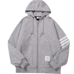 Áo Hoodie Zip, Áo Khoác Nam Nữ Unisex 4 sọc Basic Chất Nỉ cotton Form Rộng Mũ 2 Lớp