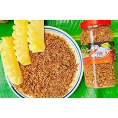 Muối Tôm Như Ý loại hạt vừa 400gr hũ mới có logo