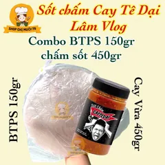 Combo 2hũ muối sốt chấm Cay Vừa X1 - Siêu Cay X2 CayTeDai Lâm Vlog Muối Tây Ninh