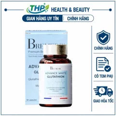 [CHÍNH NGẠCH] ADVANCE WHITE GLUTATHION Pháp – Viên Uống Hỗ Trợ Trắng Sáng Da, Glutathion Collagen Vitamin C, Hộp 60 Viên