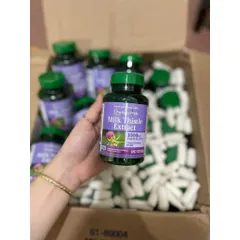 CAM KẾT CHÍNH HÃNG Thải độc gan MILK THISTLA EXtract 180 viên của Mỹ
