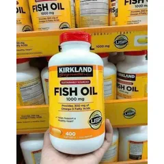 Dầu cá Fish oil 1000mg lọ 400v date 2029 CAM KẾT CHÍNH HÃNG MỸ