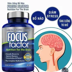 CAM KẾT CHÍNH HÃNG VIÊN Bổ Não focus factor nutrition for the brain 180 viên Mỹ 2027