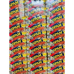 GIÁ SỈ Lốc 8 Hộp Thịt Đóng Hộp Spam  Less Sodium DATE 2028