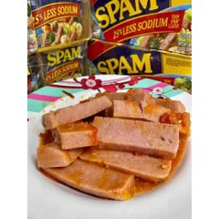 GIÁ SỈ Lốc 8 Hộp Thịt Đóng Hộp Spam  Less Sodium DATE 2028