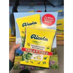 TÁCH LẺ 1 gói Kẹo ngậm ho thảo dược ricola gói 105 viên CHÍNH HÃNG MỸ