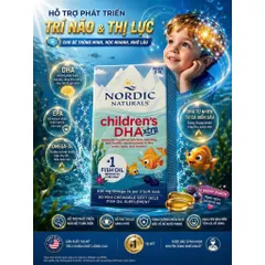 [HÀNG MỸ] Viên Nhai Dầu Cá Đậm Đặc Cho Trẻ Em Nordic Naturals Children's DHA Xtra (Hộp 90 Viên)