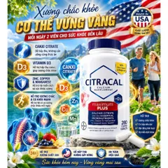 Viên uống bổ sung canxi hữu cơ CITRACAL Maximum Calcium citrate 280viên 863729