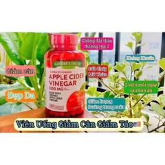 CAM KẾT CHÍNH HÃNG Viên Giấm Táo Nature's Truth Apple Cider Vinegar 1200mg - 180 Viên của Mỹ