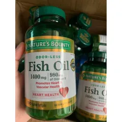 DẦU CÁ NATURE’S BOUNTY FISH OIL 1400MG 130 VIÊN CỦA MỸ