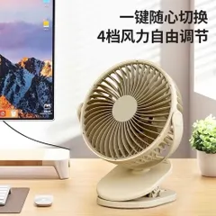 Quạt kẹp , để bàn F35A , ko pin cắm trực tiếp nguồn usb tyce c, động cơ ko chổi than siêu bền êm ái , ko ồn , 4 mức gió. 863865