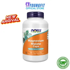 Viên Uống Bổ Sung Magie Hữu Cơ NOW Magnesium Malate Caps Hỗ Trợ Xương Cơ Bắp Khỏe Mạnh - YoungFit