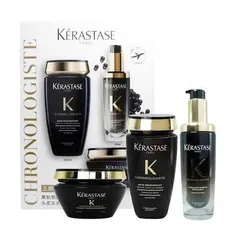 Bộ Sản Phẩm Chăm Sóc Tóc Kérastase Chronologiste - Kit Bain Masque Huile 3 Món Chính Hãng, Dưỡng ẩm và Phục hồi Tóc Yếu, Xỉn Màu 863974